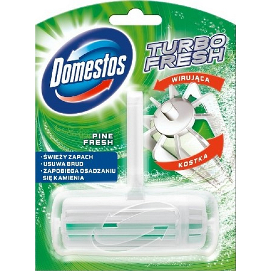 Domestos Turbo Fresh Pine Frischer Toilettenblock rotierend fest 38 g