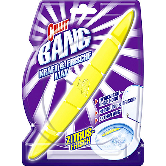 Cillit Bang Power & Fresh Max Citrus Frischer Toilettenblock ohne Gitter 43 g