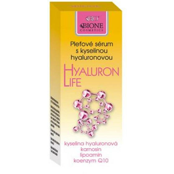 Bione Cosmetics Hyaluron Life mit Hyaluronsäure-Hautserum für Mischhaut bis fettige Haut 40 ml