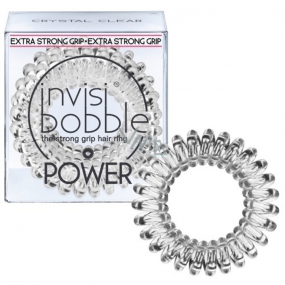 Invisibobble Power Crystal Clear Hair elastische transparente Spirale 3 Stück