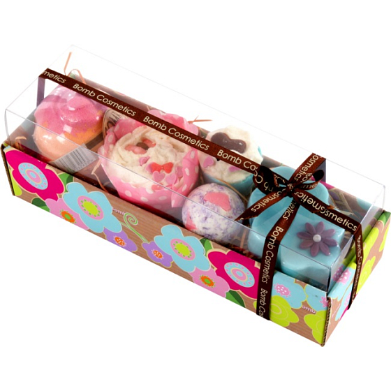 Bomb Cosmetics Cloud 9 - Cloud 9 ballistische Mischung 305 g + Massage feste Butter 50 g, Kosmetikset