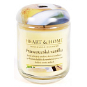 Heart & Home Französisches Vanille-Soja-Duftkerzenmedium brennt bis zu 30 Stunden 110 g