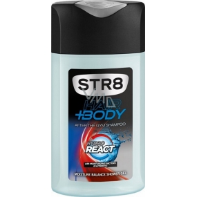 Str8 Hydro React Duschgel für Haar und Körper für Männer 250 ml