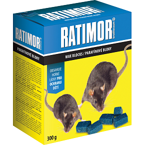 Ratimor Brodifacoum Paraffin-Blöcke Rattenbekämpfungsmittel, 300 g