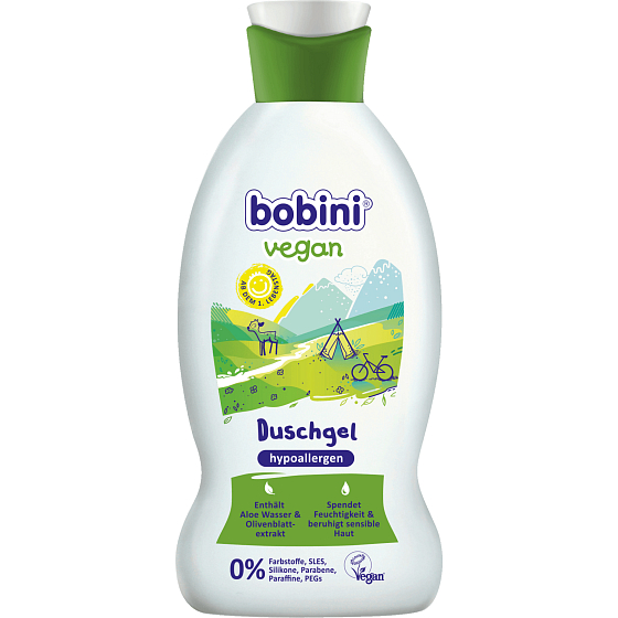 Bobini Vegan hypoallergenes Waschgel für Kinder ab dem ersten Geburtstag 200 ml