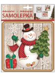 Plastischer Aufkleber Schneemann 23 x 18 cm