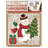 Plastischer Aufkleber Schneemann 23 x 18 cm