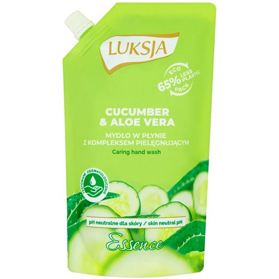 Luksja Essence Gurke und Aloe Vera Flüssigseife nachfüllen 400 ml