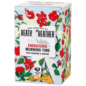 Heat & Heather Organic Guten Morgen Äpfel und Hagebutten mit Guarana und Ginseng-Tee 20 Beutel x 2 g