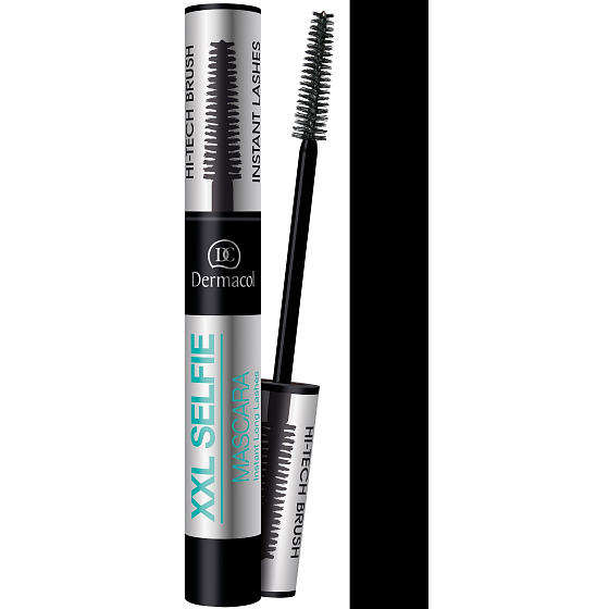 Dermacol XXL Selfie verlängernde Wimperntusche mit falschem Wimperneffekt schwarz 6 ml