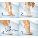 Scholl PediMask Expert Care Kokosöl 20 Minuten pflegende Fußmaske mit Kokosöl, 1 Paar Slip-On-Socken