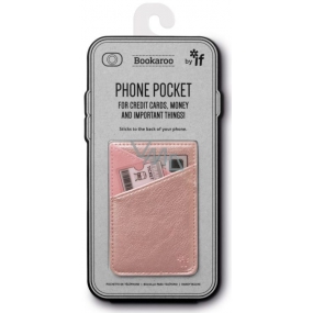 Wenn Bookaroo Phone Pocket Case - Handytasche für Dokumente Roségold 195 x 95 x 18 mm