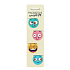 Albi Magnetic Mini Lesezeichen Gesichter Durchmesser 3 cm 4 Stück