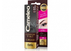 Delia Cosmetics Cameleo Cremige professionelle Augenbrauenfarbe, Ammoniakfrei 3.0 Dunkelbraun - Dunkelbraun 15 ml