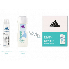 Adidas Pro Unsichtbares Antitranspirant Deodorant Spray für Frauen 150 ml + Duschgel 250 ml, Kosmetikset