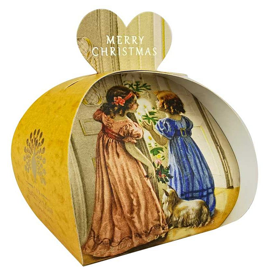Englische Seife Victorian Christmas natürliche parfümierte Toilettenseife mit Sheabutter 3 x 20 g