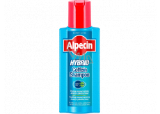 Alpecin Hybrid Coffein Koffein Shampoo für empfindliche, juckende Kopfhaut und trockene Schuppen 375 ml