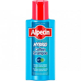 Alpecin Hybrid Coffein Koffein Shampoo für empfindliche, juckende Kopfhaut und trockene Schuppen 375 ml