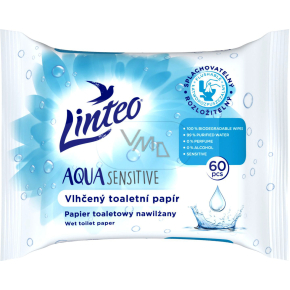 Linteo Feuchttücher Toilettenpapier Aqua Sensitive, 60 Stk