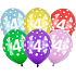 Ditipo Latex Luftballons aufblasbar Metall Mix Farben Nr. 4 30 cm 6 Stück