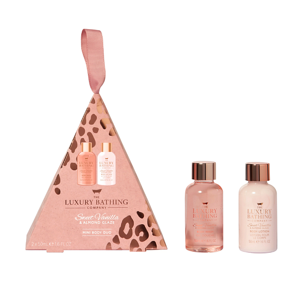 Grace Cole Vanilla & Almond Duschgel 50 ml + Körperlotion 50 ml, Kosmetikset für Frauen
