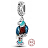 Sterling Silber 925 Eagle blau, Tierarmband-Anhänger