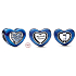 Charms Sterling Silber 925 Drehbares blaues Herz Perlenarmband Liebe