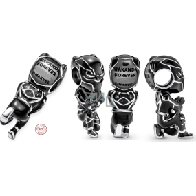 Charme Sterling Silber 925 Marvel The Avengers, Black Panther, Perle auf Armband Film Charme Sterling Silber 925 Marvel The Avengers, Black Panther, Perle auf Armband Film