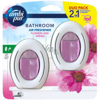 Ambi Pur Bathroom Flower & Spring Lufterfrischer für das Badezimmer 2 x 7,5 ml, Duopack