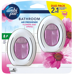 Ambi Pur Bathroom Flower & Spring Badezimmer Lufterfrischer 2 x 7,5 ml, Duopack