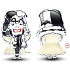 Charm Sterlingsilber 925 Disney 101 Dalmatiner Cruella De Vil, Perle für Armband Film