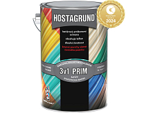 Hostagrund Prim 3v1 S2177 Grund- und Deckfarbe für Metall, 0810 rot, 4 l