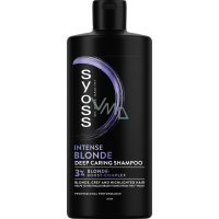 Syoss Blonde & Silver Shampoo für aufgehelltes, blondes und graues Haar, 440 ml