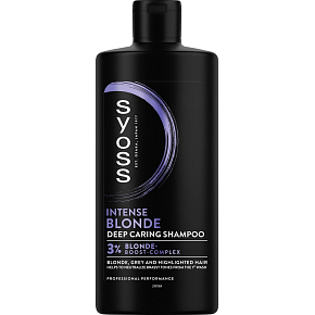 Syoss Blonde & Silver Shampoo für aufgehelltes, blondes und graues Haar, 440 ml