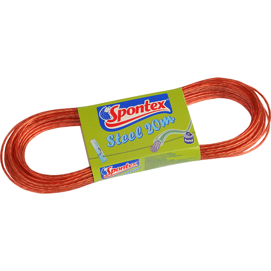 Spontex Stahlleine mit Kunststoffbeschichtung, Länge 20 m