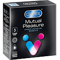 Durex Mutual Pleasure gerippte Kondome mit Noppen, nominale Breite: 56 mm 3 Stück