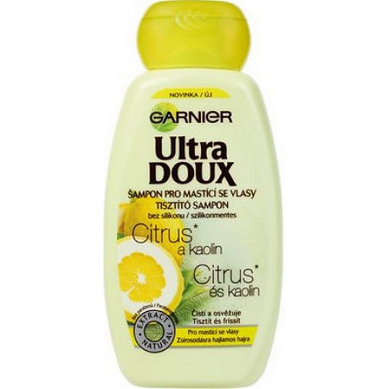 Garnier Ultra Doux Citrus und Kaolin Shampoo für fettiges Haar 250 ml