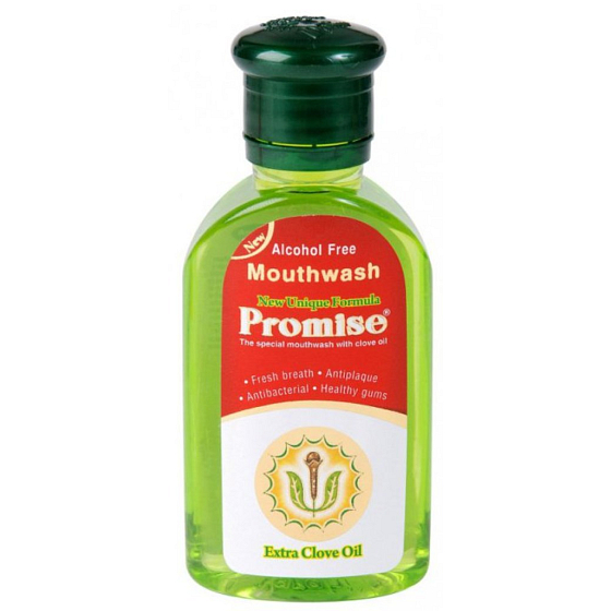 Promise Extra Nelkenöl entzündungshemmendes Mundwasser mit Nelkenöl Reisepaket 50 ml
