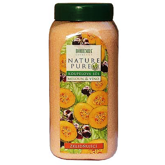 Böhmen Geschenke Wassermelone und Traubenwein, beruhigendes Badesalz 900 g