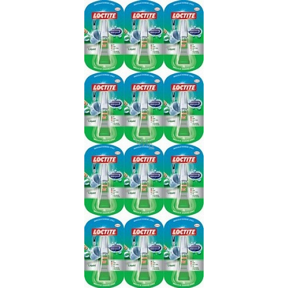 Loctite Super Bond Liquid Universal Sekundenkleber 12 x 3 g