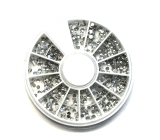 Nagelzubehör Nageldekorationen Strasssteine Silber 439