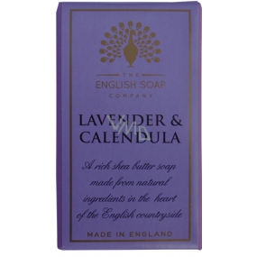 Englische Seife Lavendel & Calendula natürliche parfümierte Seife mit Sheabutter 200 g