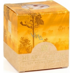 Heart & Home Amber Forest Soja-Duftkerze ohne Verpackung brennt bis zu 15 Stunden 53 g