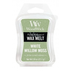 WoodWick White Willow Moss - Weidendes Wachs und Mooswachs für Aromalampe 22,7 g