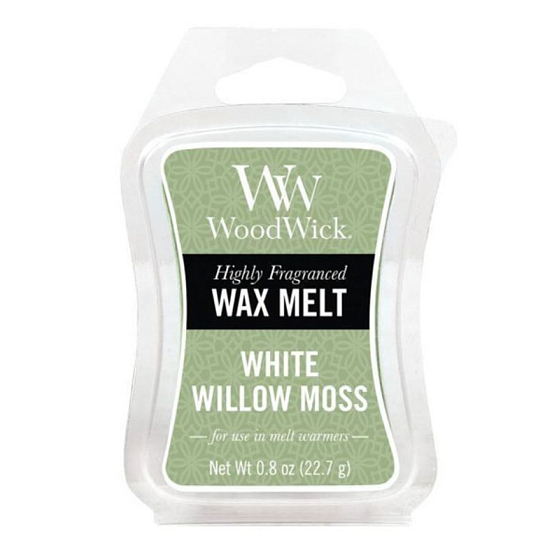 WoodWick White Willow Moss - Weidendes Wachs und Mooswachs für Aromalampe 22,7 g