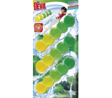 Dr. Devil WC Bicolor 5ball natur fresh hängender WC Block, 3× 35 g