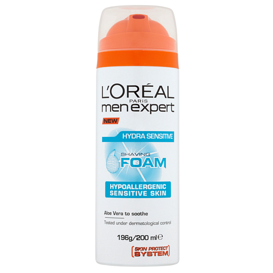 Loreal Men Expert Hydra Sensitiver hypoallergener Rasierschaum für empfindliche Haut 200 ml