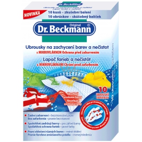 DR. Beckmann Servietten zum Einfangen von Farbe und Schmutz beim Waschen von 10 Stück