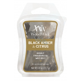 WoodWick Black Amber & Citrus - Ambergris Aromalampe 22,7 g