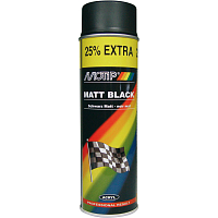 Motip 04006 Spray, universelle Autolack, schwarz matt, 500 ml